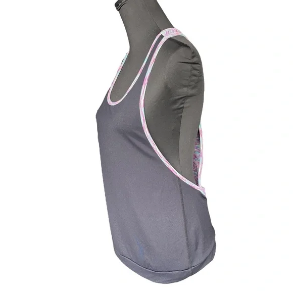 Tonic Active Black/Pink-Multi Racer Back Tank (M) - Picture 6 of 12